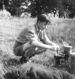 Jack Vaughan at thre Romney Marsh camp
